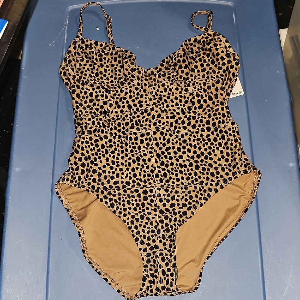Leopard Print One-Piece bodysuit
